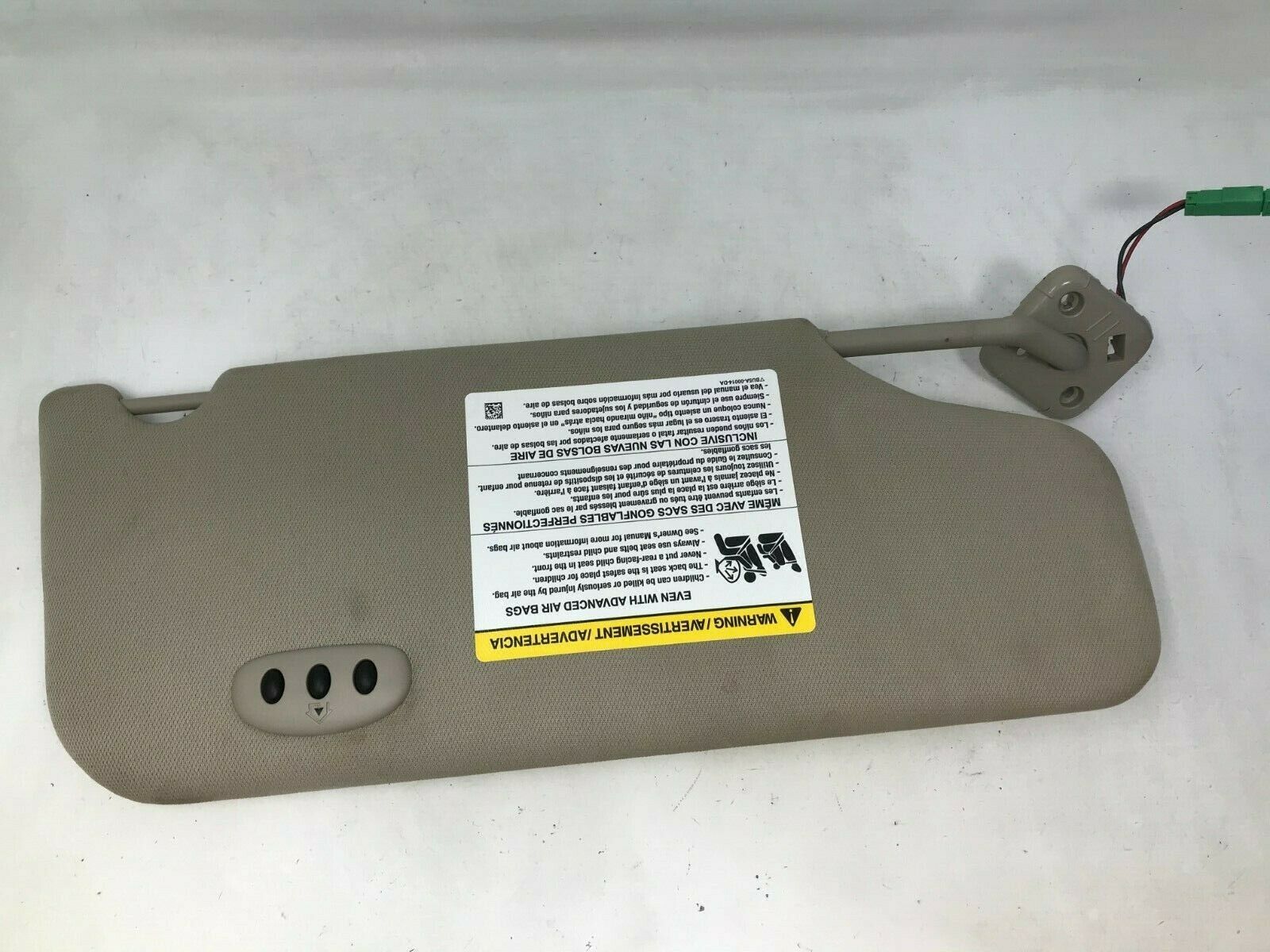 20112015 Ford Edge Driver Sun Visor Sunvisor Beige Illumination OEM