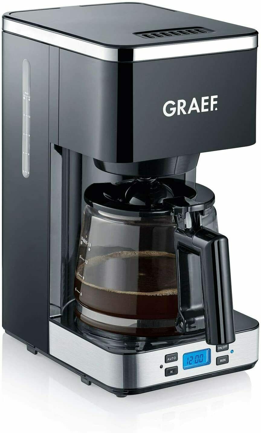 Graef FK412EU 900 Coffee Maker Of Filter 42.3oz for 10 Cup High Quality Black