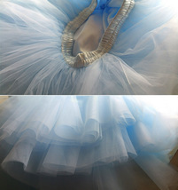 FUCHSIA PINK Irregular Fluffy Petticoat Tulle Skirt Adult Tutu Prom Skirt image 13