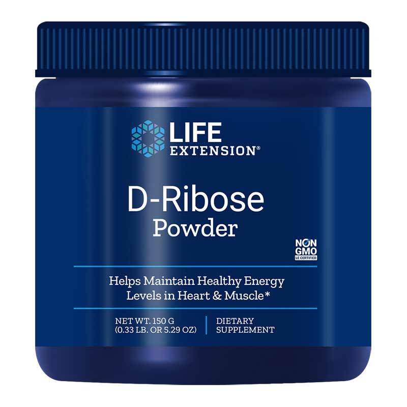 D-Ribose Powder 5000mg per Serving 150gms/5.29oz Life Extension