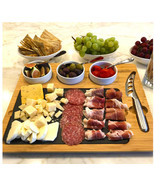 Bamboo Cheese Board Cheese Platter House Warming Gift Cheese Tray Charcu... - $58.99+
