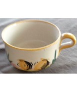 Vintage Hand Crafted Terra Cotta Pottery Coffee Cup - Peru -COLORFUL PAT... - $16.82
