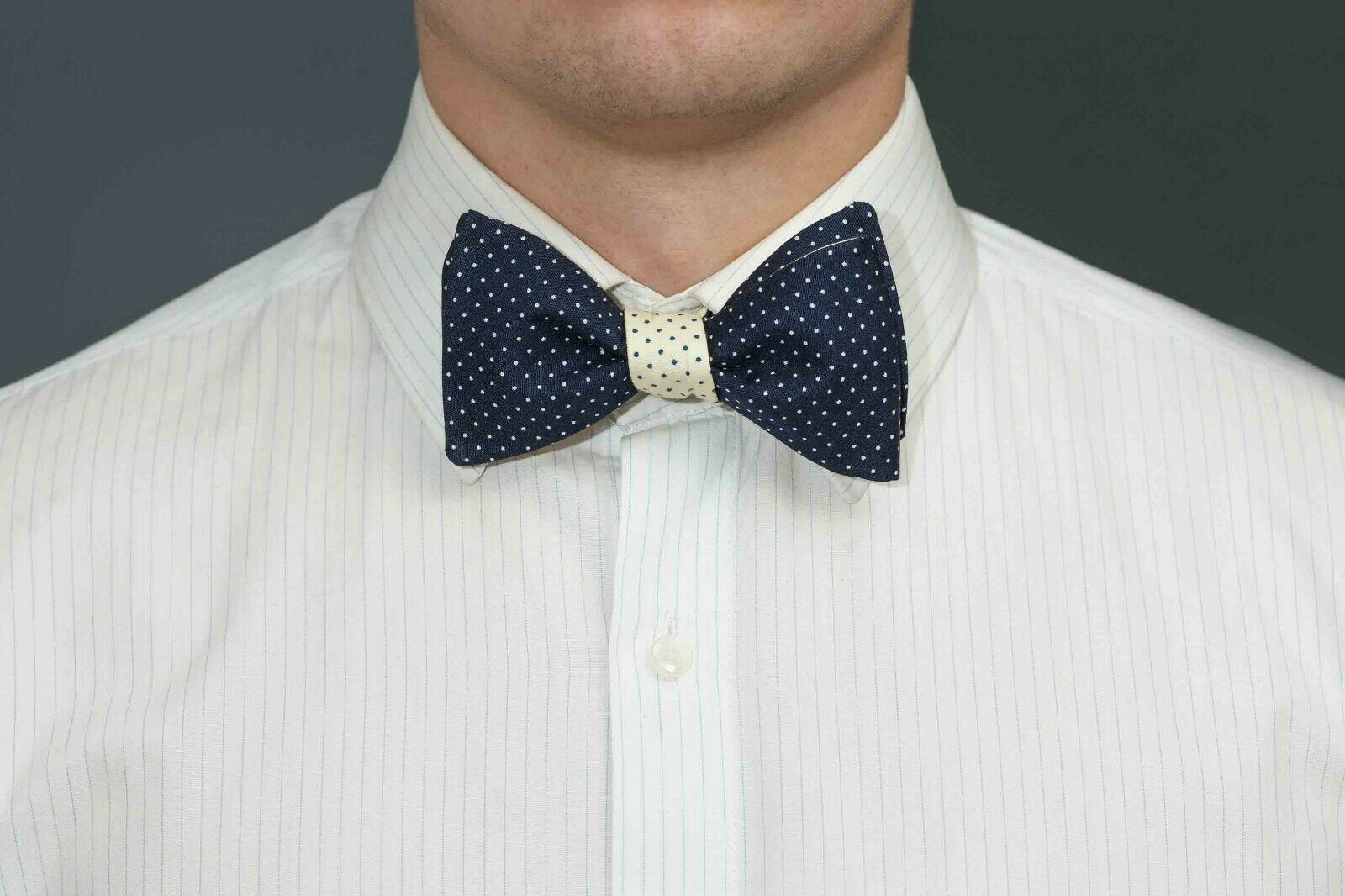Double-sided Bow tie pattern Print bow tie Self-tie Bow Tie for Men - Ties