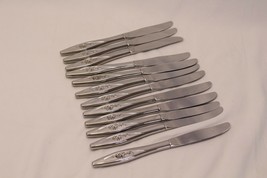 Oneidacraft Deluxe Lasting Rose Dinner Knives 8.5&quot; Lot of 12 - $38.21