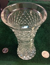 Crystal Signed Cut Glass GLANDORE Waterford 6&quot; Vase Flare Shaped - $117.80