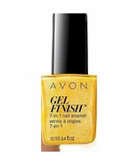 Avon Gel Finish 7-in-1 Nail Enamel LIMONCELLO Nail Polish New in Box NOS... - $2.72