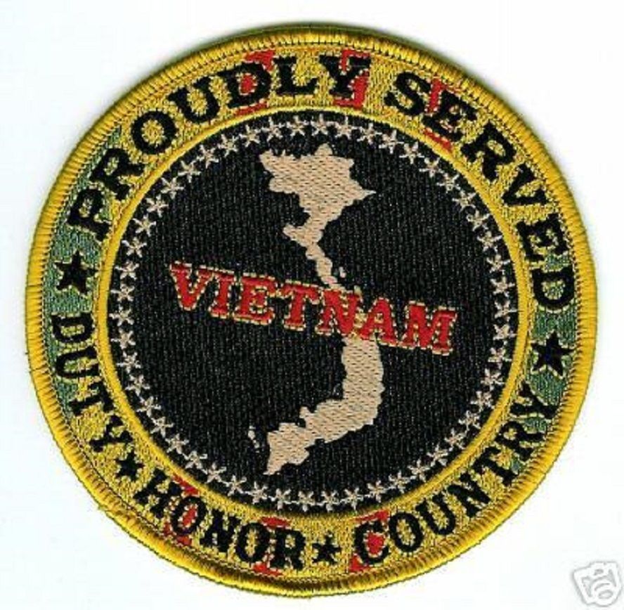 Vietnam Veteran Proudly Served Patch - Patches