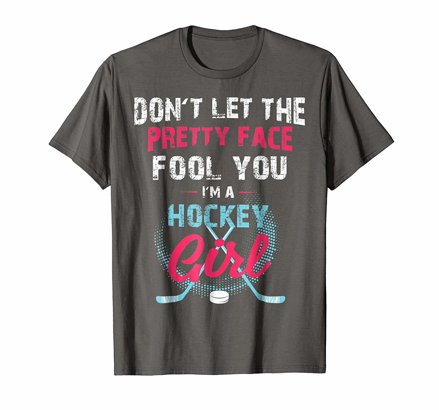 Funny Tee Funny Girl Ice Hockey Shirt Im A Hockey Girl Tee Men T