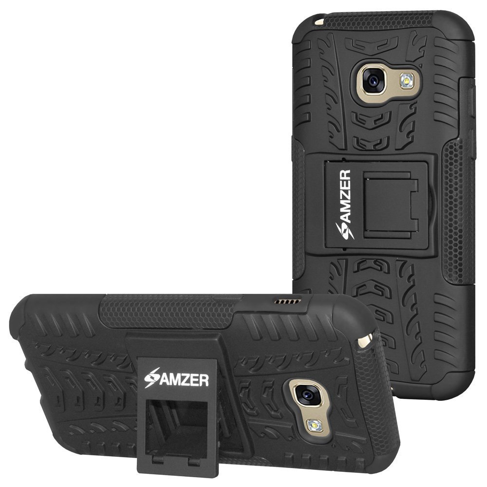 AMZER Slim Protective Shockproof Heavy Duty Hybrid Warrior Dual Layer Case for S