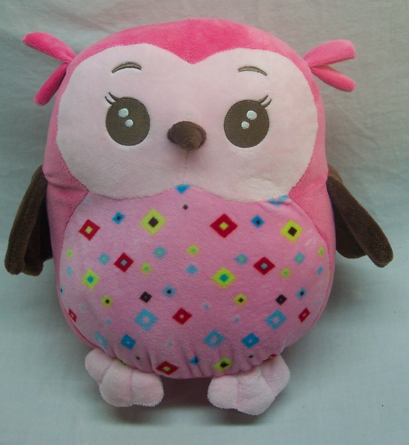 pink owl teddy