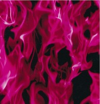 HYDROGRAPHIC WATER TRANSFER HYDRODIPPING FILM HYDRO DIP HOT PINK FLAMES 1M - $9.85