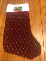 BRAND NEW! Christmas House Red Christmas Stocking~ Ships N 24h - $12.86