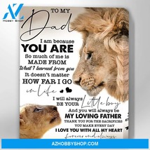 Canvas From Son To Dad - Hanging Art For Bedroom - $49.99