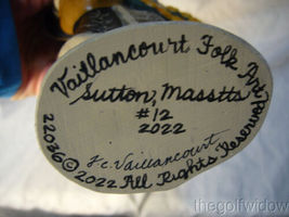 Vaillancourt Folk Art Pointy Santa FC in Black Signed no. 22036 image 7