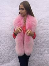 Arctic Fox Fur Stole 70' Pink Fur Boa Collar Saga Furs image 4