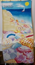 Outer Banks OBX Souvenir Beach Towel Seashell Design 2001 by Sherry 1649... - $32.67