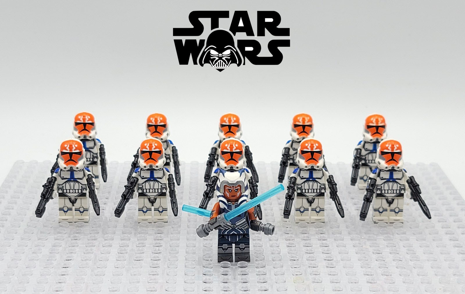 Star Wars 332nd Clone Trooper & Ahsoka Tano Army Set 21 Minifigure Toys
