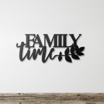 Family Time Metal Sign Wall Art Decor Farmhouse For Home Family Living Room - $49.99+