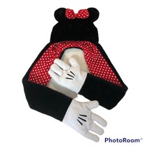 Disney Minnie Mouse Ears Hat Scarf Gloves Combo - $5.86