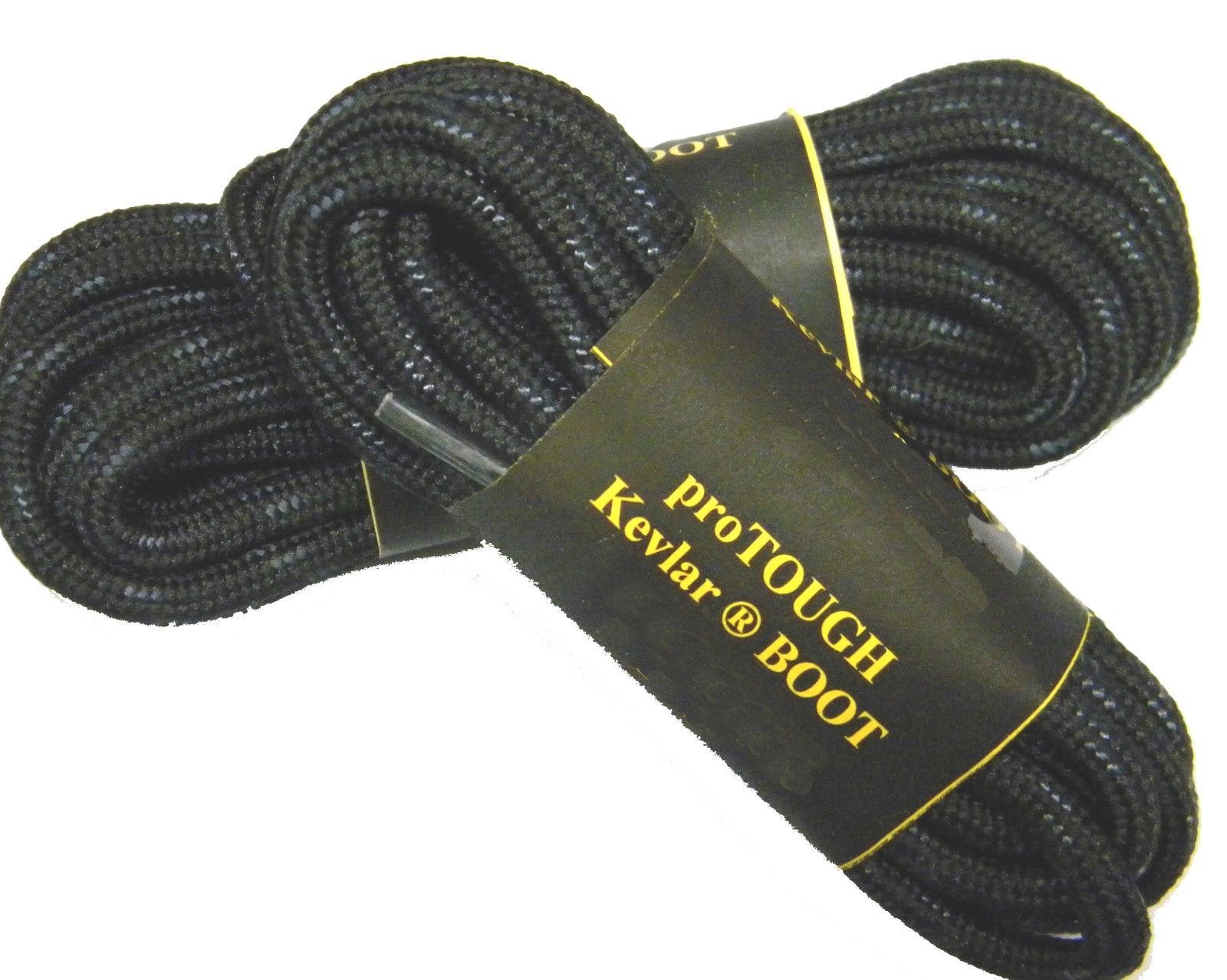 (2 Pair Pack) Black w/Black Kevlar Reinforced Round Heavy Duty Boot