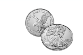 2021-W Burnished $1 American Silver Eagle, Type 2, Uncirculated in OGP Lot Of 3 - $399.99