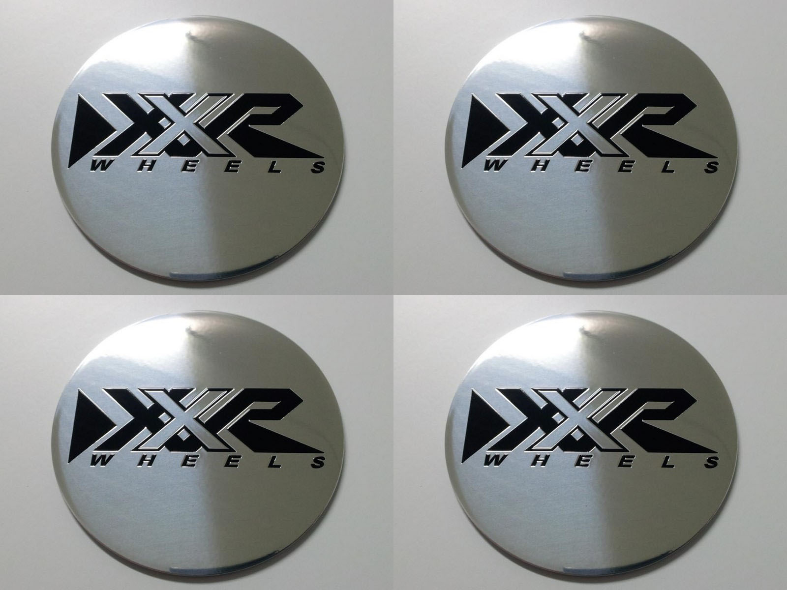 Xxr wheels 3 - Set of 4 Metal Stickers for Wheel Center Caps Logo ...