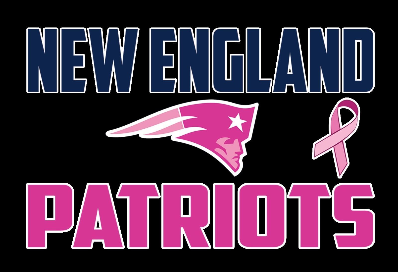 New England Patriots Cancer Awareness Women's Scallop Bottom Tank Tops