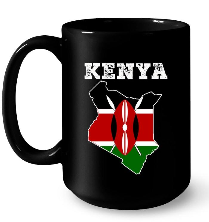 Kenya Funny Kenyan Flag Gifts Tee Gift Coffee Mug Mugs