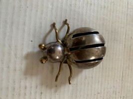 Vintage TAXCO Mexico Sterling Silver Brooch Spider Very Cute  - $21.20