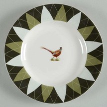 Spode Glen Lodge Argyle Pheasant 2pc Bread Butter Plate 6.5" Made Eng Brand New - $36.61