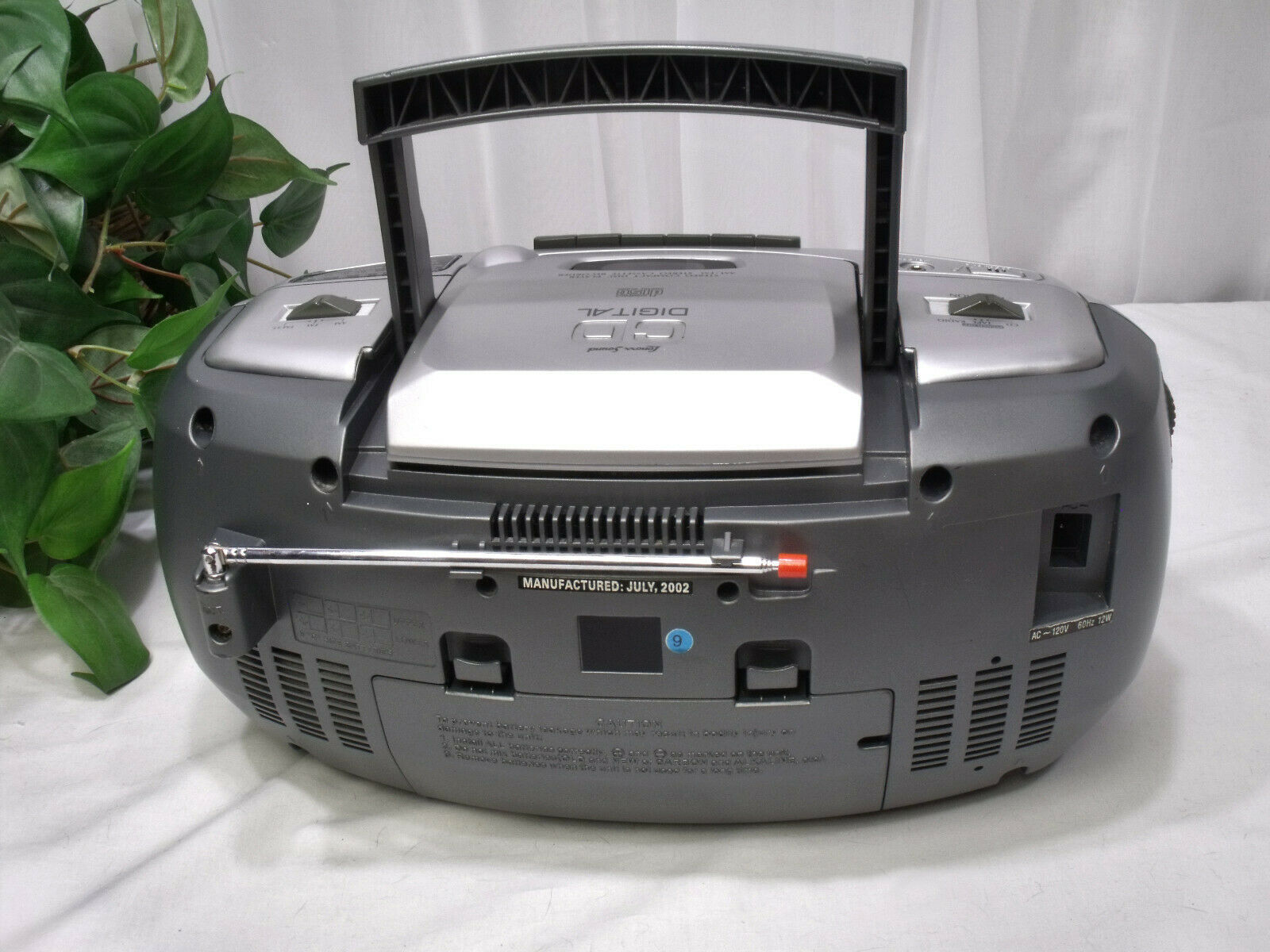 Lenoxx Sound AM / FM CD Player CD102 Digital Audio Portable Stereo