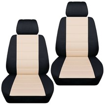 Front set car seat covers fits Chevy HHR 2006-2011 black and sand - $62.44+