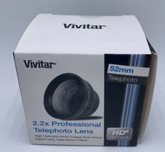 Vivitar 52mm 2.2X Telephoto Lens New in box - $8.99