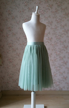 Sage Green Flower Girl Tutu Skirt Toddler Tutu Flower Girl Tulle Skirt(Age 1-14) image 3