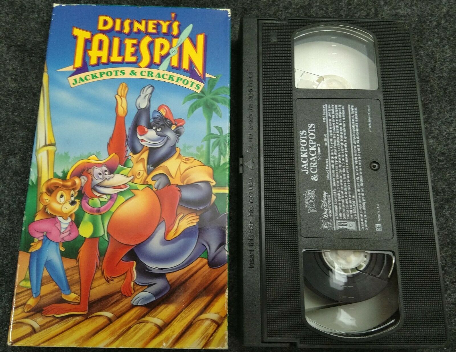 VHS Talespin Series V. 3 - Jackpots Crackpots (VHS, 1991) - VHS Tapes