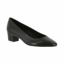 Easy Street Women Classic Pump Heels Prim Size US 8.5N Black Faux Leather - $10.11