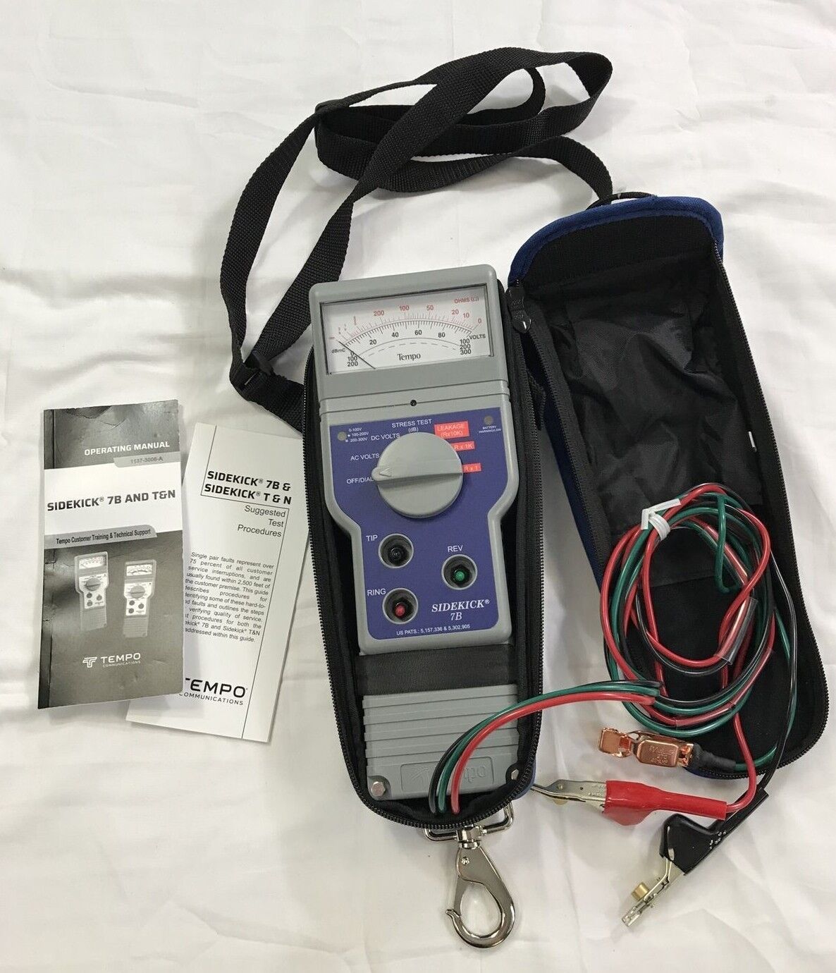 NEW Tempo SideKick 7B Cable Tester With Case & Manual Model 50605256