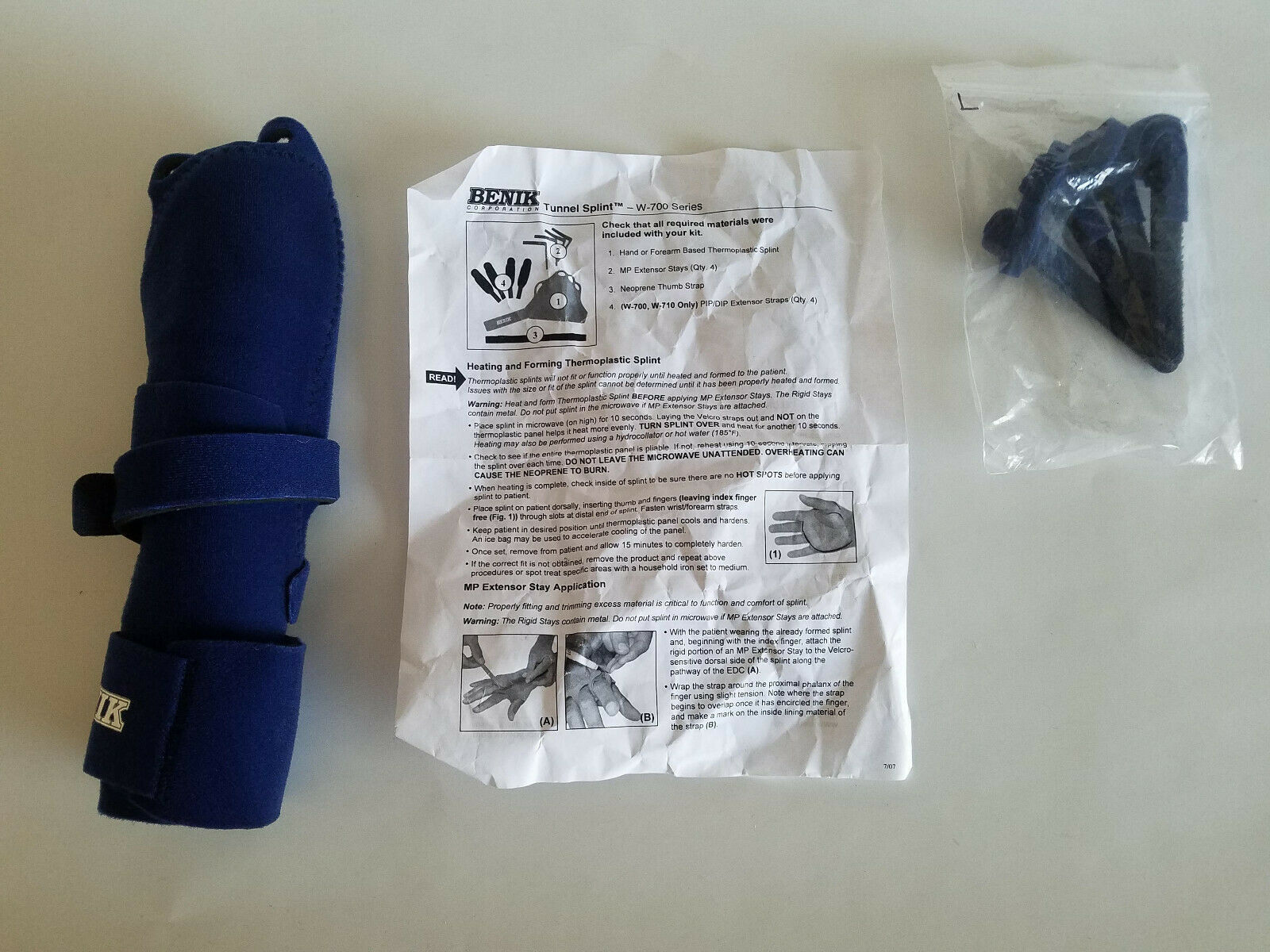 Benik W700 Hand Based CVA/TBI Splint, Left, Medium/Large Orthotics