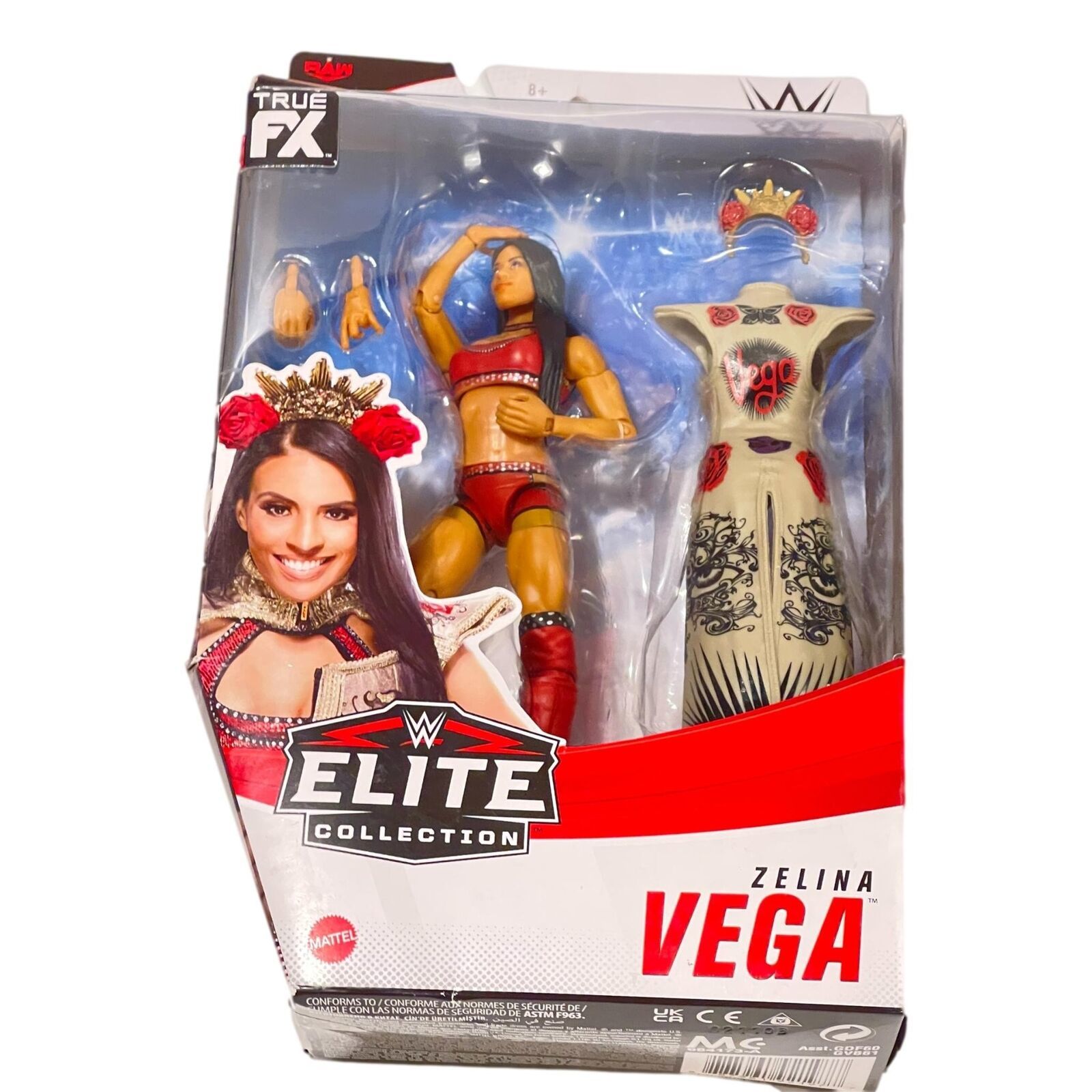 WWE Zelina Vega Wrestling Action Figure Elite Series 84 Mattel Figure ...