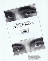Truman Capote In Cold Blood ORIGINAL Vintage 1967 9x12 Industry Ad - $39.59