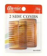 ANNIE SIDE HAIR COMBS - BROWN - 2 PCS. (3206B) - $6.99