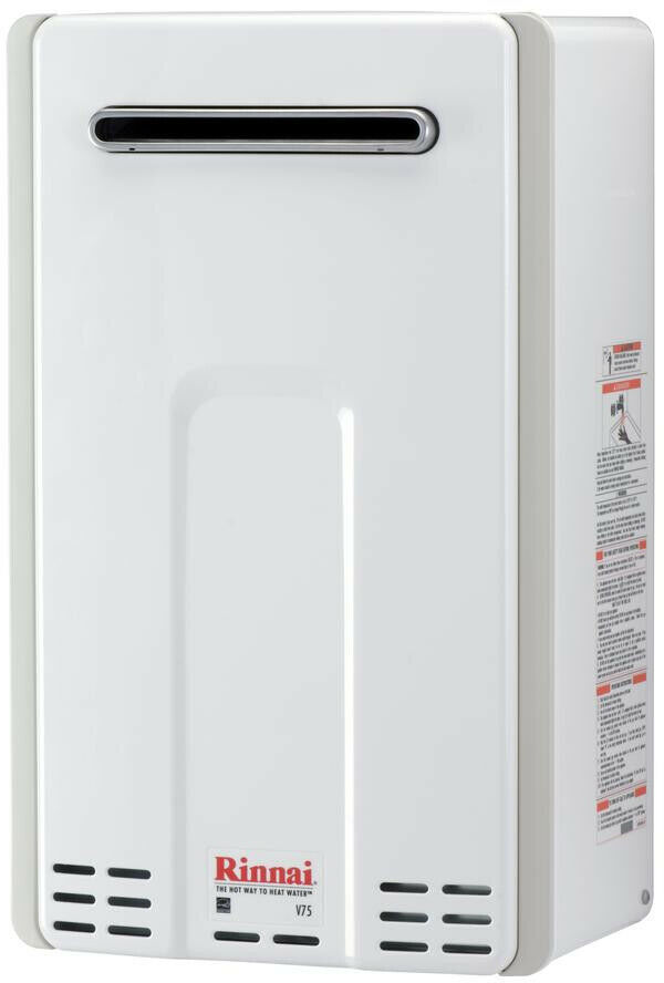 Rinnai Exterior Tankless Water Heater 7.5 GPM 180,000 BTU