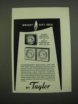 1962 Taylor Cygnus Barometer Advertisement - $14.99