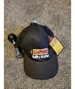 Caution 50 &amp; Slow Black Hat Birthday Cap Novelty Over The Hill Gift Gag ... - $23.99