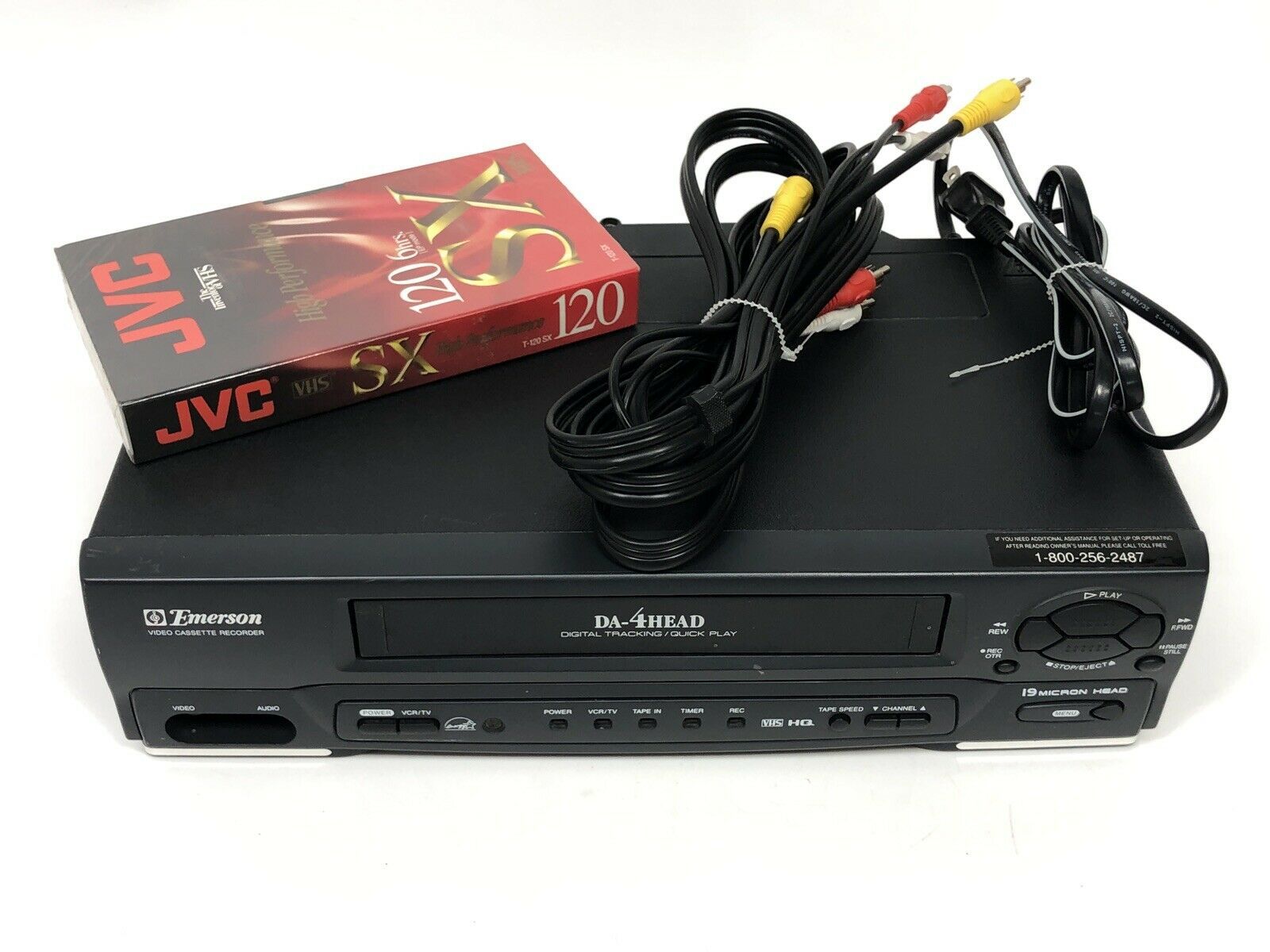 Emerson EWV401A DA-4 Head Quick Play VCR/VHS Player *No Remote* TESTED WORKS - $55.05