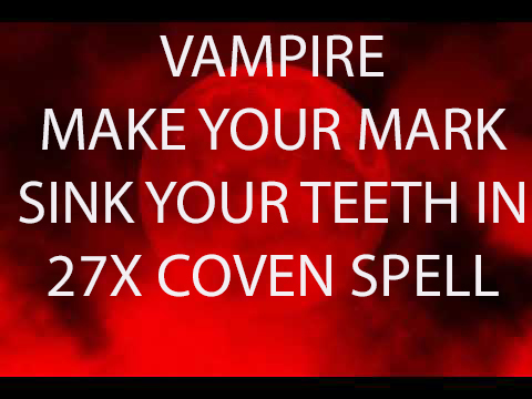 27X COVEN HAUNTED VAMPIRE MAKE YOUR MARK SINK YOUR TEETH IN Witch Cassia4