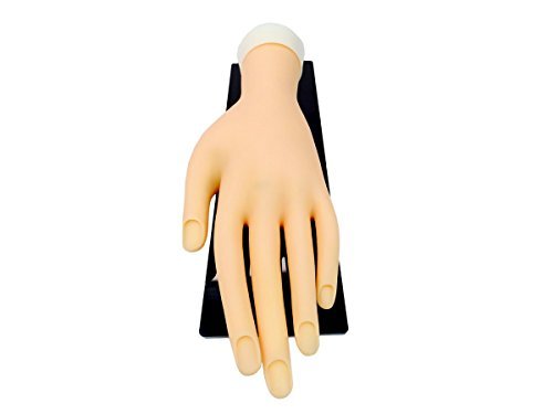 Beauticom Practice Nail Art Design Manicure Pedicure Training Mannequin Hand for