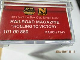 Micro-Trains # 10100880 Railroad Magazine Series "Rolling to Victory" #1 N-Scale image 5