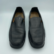Timberland Mens Driving Loafers Shoes Black Leather Slip-On Moc Toe US 10M - $31.44