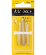 John James Milliners Hand Needles-Size 3/9 16/Pkg - $6.57